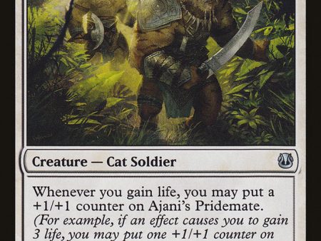 Ajani s Pridemate [Duel Decks: Ajani vs. Nicol Bolas] Hot on Sale