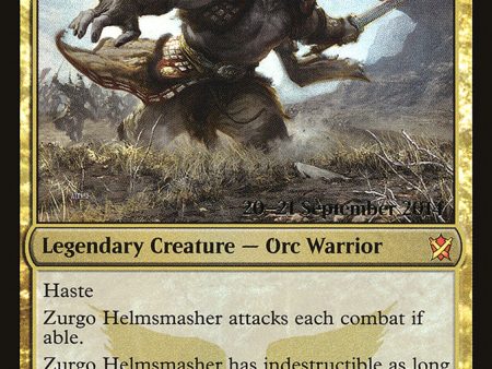 Zurgo Helmsmasher [Khans of Tarkir Prerelease Promos] For Sale