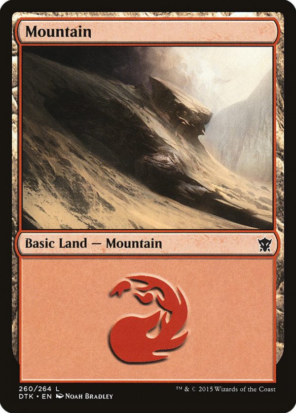 Mountain (260) [Dragons of Tarkir] Hot on Sale