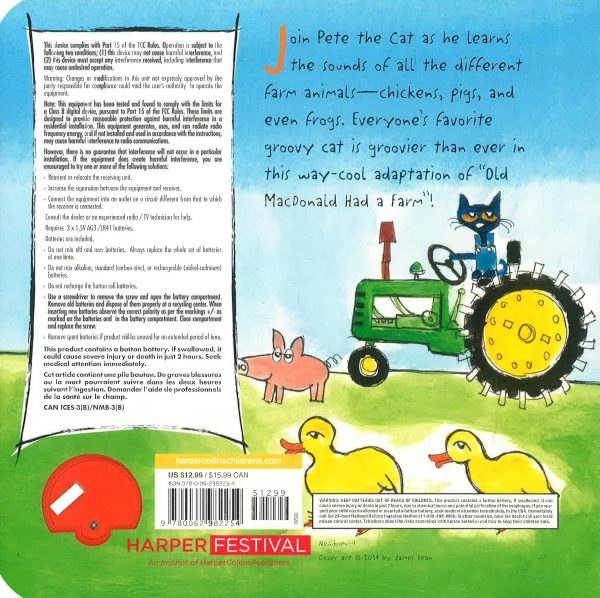 Old Macdonald Had a Farm Sound Book (Pete the Cat) Sale