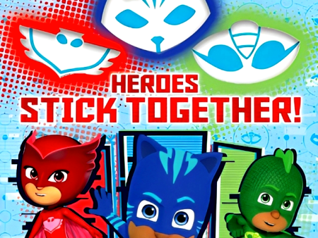 Heroes Stick Together! Color-In Sticker Book (PJ Masks) Online now